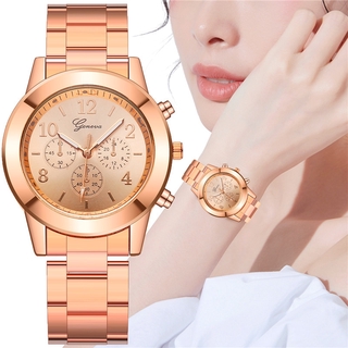 Fashion Women Stainless Steel Strap Wrist Quartz Watch