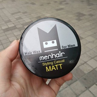 Menhair ผลิตภัณฑ์จัดแต่งทรงผม Matt เนื้อลาวา 100 กรัม และ 60 กรัม WAX เซ็ตผมอยู่ทรง เบาหัว ล้างออกง่าย แบบด้านธรรมชาติ