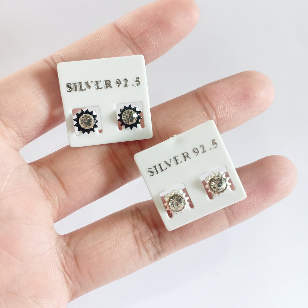 ต่างหูเงินแท้ Sun Earrings 92.5% (พระอาทิตย์)