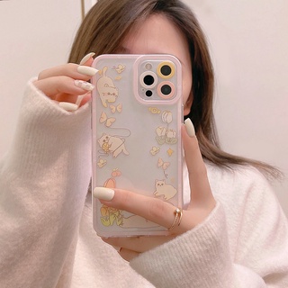 เคสมือถือ แบบนิ่ม ลายแมวน่ารัก ป้องกันเลนส์ สําหรับ VIVO V23E V23 V21E V21 4G 5G V20 V15 S1 Z1 X50 X60 Pro V9 Youth Y33S Y21S Y21 Y52 Y72 5G Y53S Y51 Y51A Y31 2021