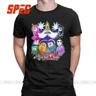 เสื้อยืดแขนสั้น คอกลม ผ้าฝ้ายแท้ พิมพ์ลายการ์ตูน Adventure Time Adventure Time Adventure Time Adventure Time Adventuren