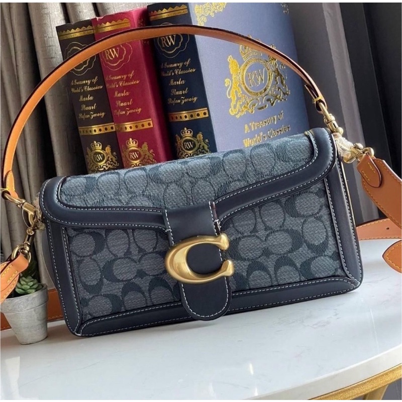 พร้อมส่ง 🛍️ Coach Tabby Shoulder Bag 26 In Signature  Chambray 3700