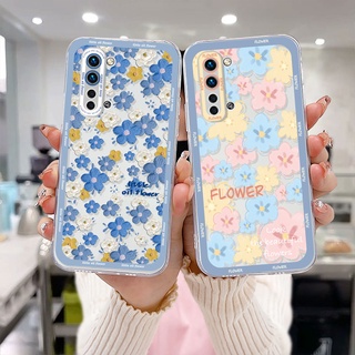 แบบใส เคส Realme C11 2021 C21Y C31 C35 C15 C21 C25 C20 C3 C12 C2 C25S 5 5S 5i C17 7i C1 C25Y C2 C3i 6i C20A realme Narzo 20 10 10A 20A 30A นิ่ม ลายดอกไม้  เคสโทรศัพท์มือถือ