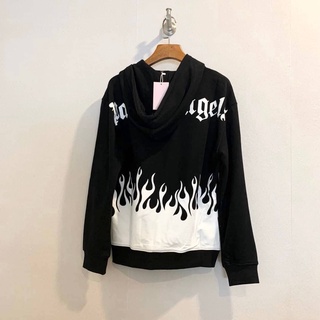 เสื้อแขนยาวมีฮูด Palm Angels Burning  hoodie  สวย  Flame Print  เนื้อผ้าดี Size M - XL