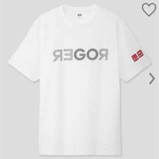 [พร้อมส่ง] Uniqlo Roger Federer เสื้อยืดลําลอง ผ้าฝ้าย แขนสั้น พิมพ์ลาย ใส่สบาย