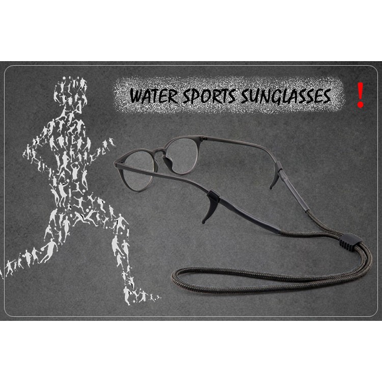 สายคล้องแว่นตา Water Sports Glasses (แท้ 100%) ยาว 35 cm ปรับระดับได้ วัสดุ Nylon น้ำหนักเบา แห้งเร็ว ป้องกันแว่นตาตกแตก ราคา ถูกที่สุด ดีลบีเคเค แกลเลอรีภาพที่ 9