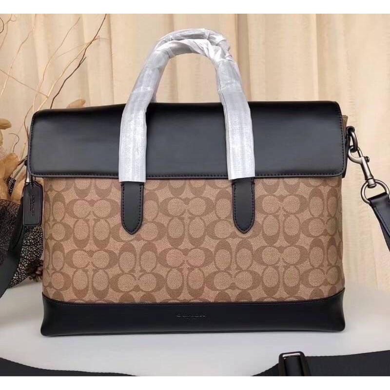 💥COACH Men's Business Briefcase, Handbag, Diagonal Bag