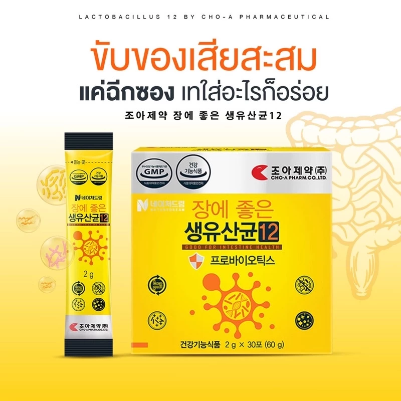 NATURE DREAM Lacto 19 Probiotics โพรไบโอติกส์จากเกาหลี ช่วยปรับสมดุลลำไส้ thumbnail 9