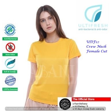ULTIFRESH UDF12 หญิงลูกเรือคอ Dri-Fit เสื้อยืด Anti Odor Performance t เสื้อผู้หญิง tees