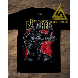 BT 113 Black Panther เสื้อยืด สีดำ BT Black Timber T-Shirt ผ้าคอตตอน สกรีนลายแน่น S M L XL XXL