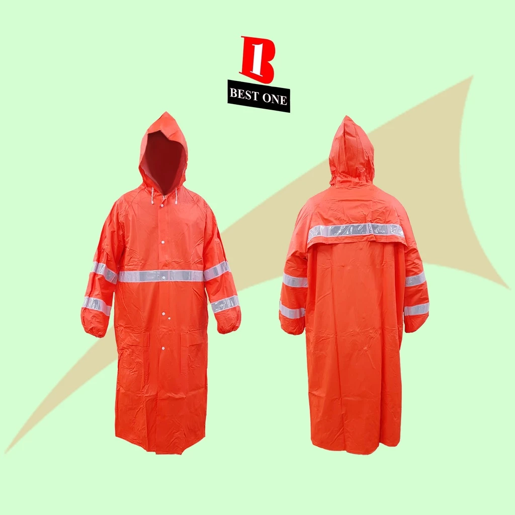 ⚠️⚠️⚠️ เสื้อกันฝนสะท้อนแสง แบบชุดคลุม รุ่น RG03 (สามารถออกใบกำกับภาษีได้)
