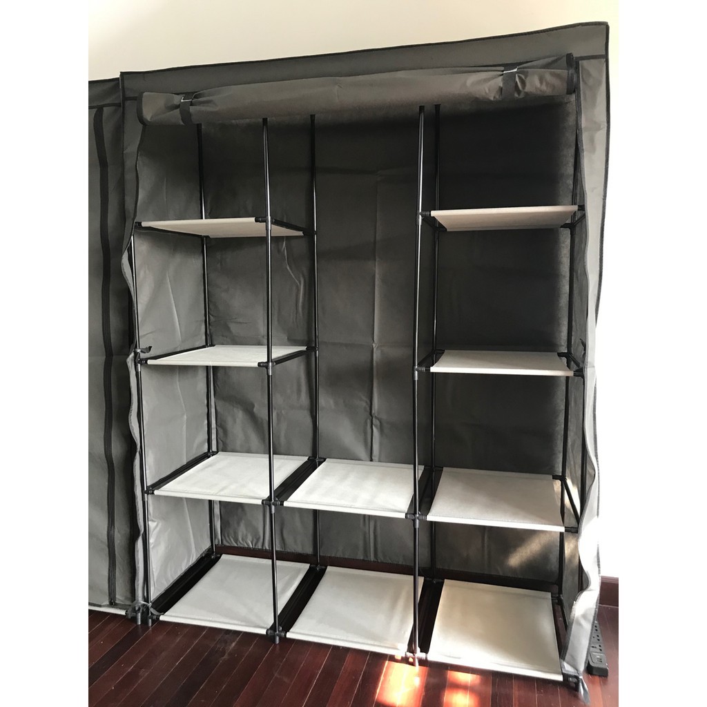 ตู้เสื้อผ้าสปันบอน  ประกอบเอง ราคาถูก #K13135A - รูปที่ 4