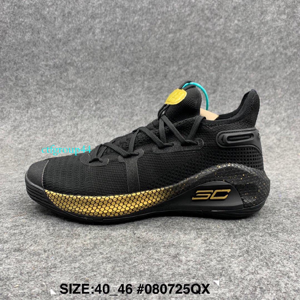 curry 6 black and gold