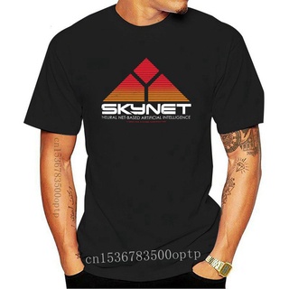 เสื้อยืดผ้าฝ้าย เสื้อยืดลําลอง แขนสั้น คอกลม พิมพ์ลายโลโก้ Skynet Cyberdyne Systems The Movie Harjuku เข้ากับทุกการแต่งก