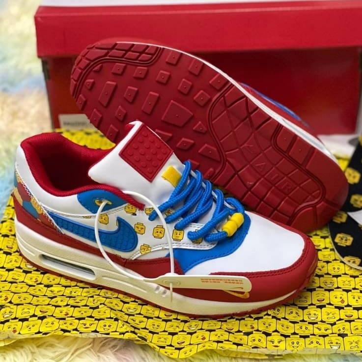 nike air max 1 lego bricks on kicks