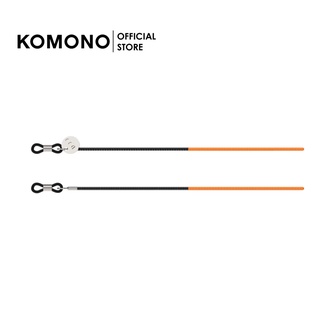 KOMONO Cord Lenox Black Orange สายคล้องแว่นโลหะ ทูโทน