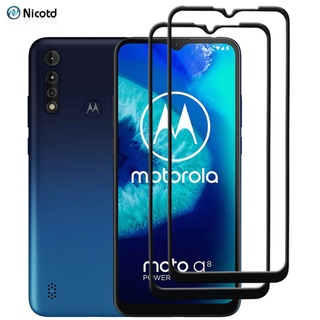 กระจกนิรภัยกันรอยหน้าจอ แบบเต็มจอ สําหรับ Motorola Moto G8 Power Lite G 8