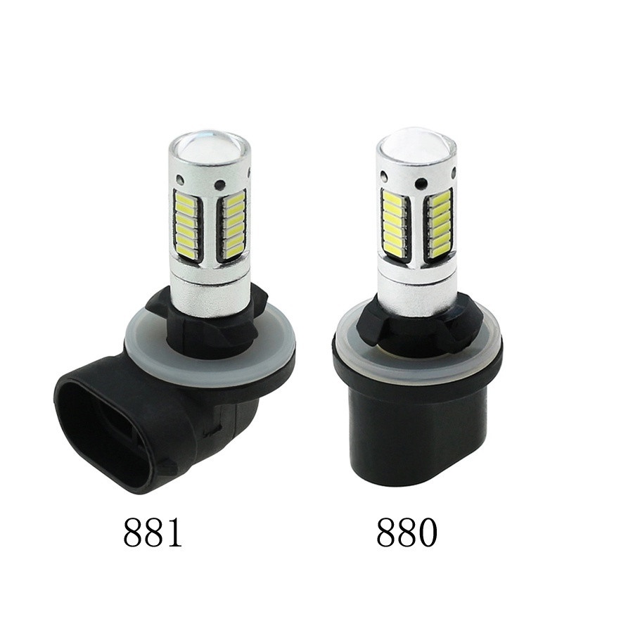 1 ชิ้น H27 H27W2 881 880 รถ LED หมอกหลอดไฟ 30smd 4014 LED สีเหลืองสีขาวโคมไฟหมอกอัตโนมัติไฟวิ่งกลางวัน 12 โวลต์