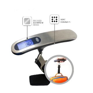 Luggage Scale 110lbเครื่องชั่งดิจิตอลแบบพกพา 50 กิโลกรัม/10 กรัม สำหรับชั่งกระเป๋าเดินทาง ชั่งปลา ผลไม้และอเนกประสงค์