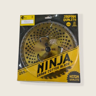ใบมีดวงเดือน NINJA 10"x40T *3E ใบมีดตัดหญ้า ใบเลื่อยวงเดือน (ไทเทเนียมสีทอง) (01-0193)