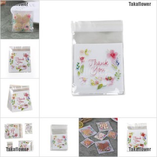 Takaflower thank you บิสกิตคุกกี้ มีกาวในตัว 100 ชิ้น