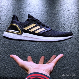 ของแท้ 100% Adidas Ultra Boost 20 Consortium PB รองเท้าวิ่งระบายอากาศ รองเท้าลำลอง{1st ดำเหลือง}022