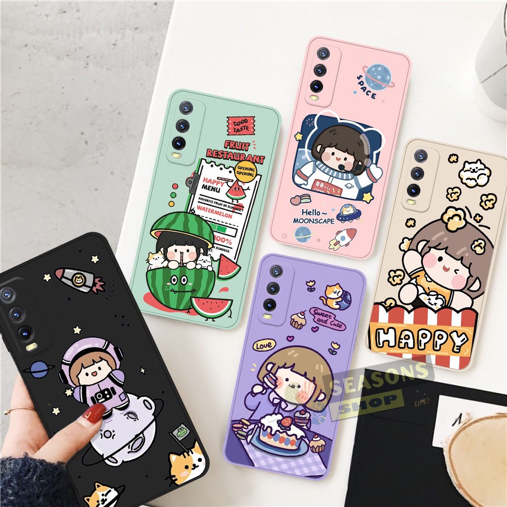 [UV06] Softcase Macaron Protect Camera สําหรับ VIVO V21 (5G) l Vivo Y30/Y50 l Vivo Y12/Y15/Y17 l Viv