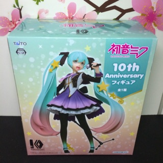 Miku 10 th Anniversary 2018 ของ🇯🇵แท้ มือ 1 สูง 18 CM