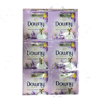 Downy ดาวน์นี่ น้ำยาปรับผ้านุ่มพรีเมี่ยม เพอร์ฟูม กลิ่นสวนลาเวนเดอร์ฝรั่งเศส 20มล.x24ซอง (4987176077868)