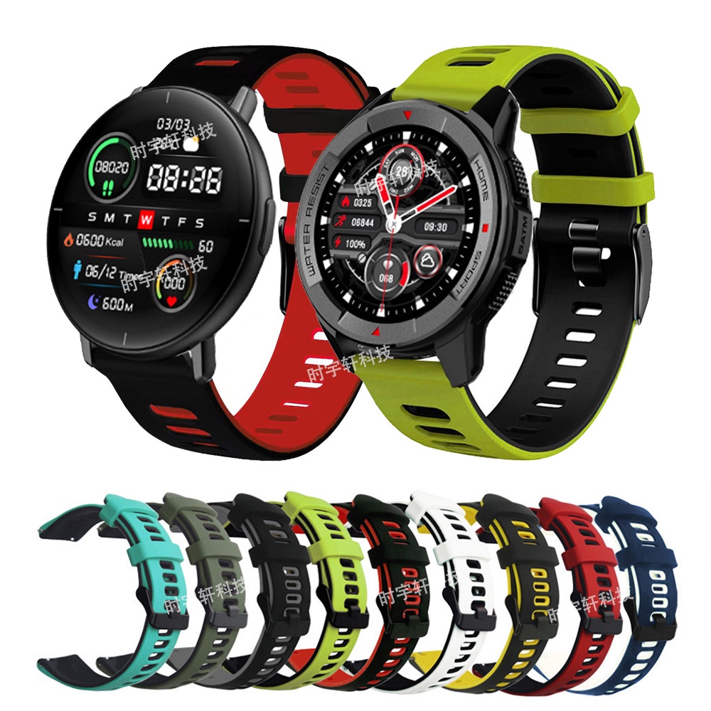 สายนาฬิกาข้อมือซิลิโคน 20 มม. 22 มม. ระบายอากาศ สําหรับ Xiaomi Mibro Watch X1 Mibro Lite Mibro Air