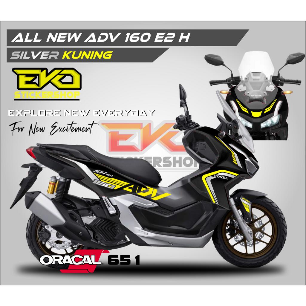 Hitam ADV 160 Sticker BLACK Cutting ADV 2023 Variation Sticker รหัส E2