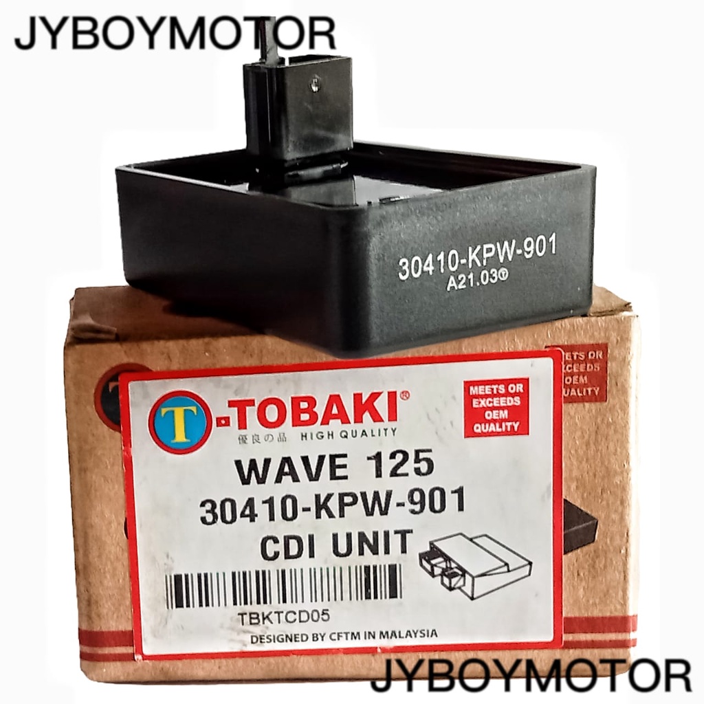 HONDA WAVE125 CDI UNIT ASSY 30410-KPW-901 TOBAKI คุณภาพ OEM