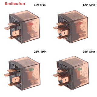 [Smileofen] รีเลย์ควบคุมรถยนต์ 12 24V 80A 4 5Pin SPDT กันน้ํา