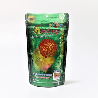 อาหารปลาหมอสี OKIKO Head up 100 g. (เร่งโหนก)