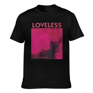 ผ้าฝ้ายคอกลมเสื้อยืด ผ้าฝ้าย พิมพ์ลาย Loveless My Bloody Valentine สําหรับผู้ชายfrom S-4XL