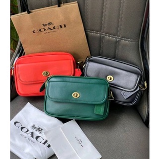 ส่งฟรี🔥 กระเป๋าสะพายข้าง คาดเอว Coach Crosstown Camera Crossbody Bag