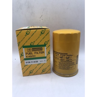 กรองโซล่า Corner 6136-71-6120 FUEL FILTER KOMATSU กรองเหลือง