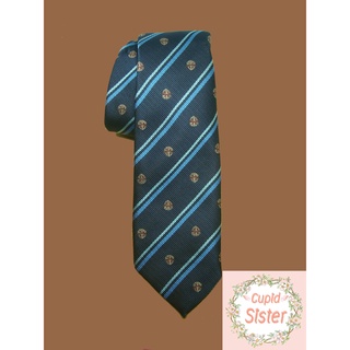 เนคไทนักเรียนญี่ปุ่น ลายริ้วสีน้ำเงิน Necktie