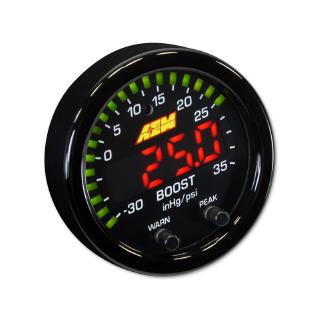 เกจวัดบูส AEM X-SERIES Boost Pressure Gauge 35 ปอนด์ / 2.5 บาร์ (30-0306)