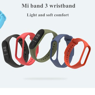 สายนาฬิกาข้อมือ ชนิดซิลิโคน สำหรับ Xiaomi Mi Band 3 Miband Miband 3