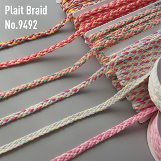 MOMOTARA No. 9492 ชุดที่ 2 เทปถัก Braid เทปถัก Braid เปีย Plait Braid ขนาด 1.2 CM ยาว 18 หลา