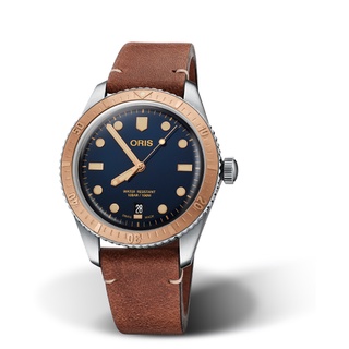 Oris Divers Sixty-Five Bronze Bezel Blue Dial Mens Watch ประกันศูนย์ไทย 3 ปี ใหม่