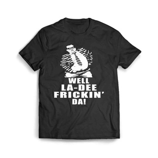 เสื้อผ้าผชเสื้อยืด พิมพ์ลาย Chris Farley Well La De Frickin Da สําหรับผู้ชายS-5XL