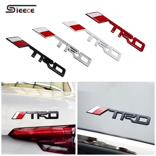 Sieece TRD สติ๊กเกอร์โลหะ 3D ตราสัญลักษณ์กระจังหน้า สำหรับ Toyota Vios Altis Yaris CHR Fortuner Yaris ATIV Corolla Cross Innova Camry Commuter Avanza GR Supra Hiace Hilux