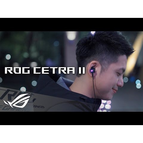 🔥ขายดีมาก🔥⚡️หูฟังเกมมิ่ง⚡️ ASUS ROG Cetra II Core In-Ear Gaming Earphones 3.5 mm Connector 2y.