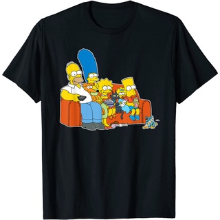 เสื้อยืด พิมพ์ลาย The Simpsons Homer Marge Maggie Bart Lisa Simpson สําหรับผู้ชาย