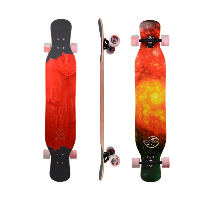 Koston Zodiac Dancing Longboard Skateboard 46" Sunburst