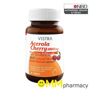 แหล่งขายและราคาVISTRA Acerola Cherry 1000 mg. 45  เม็ดอาจถูกใจคุณ