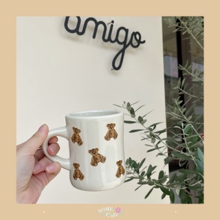 [พร้อมส่ง] 🧸 Bear Coffee Cup แก้วเซรามิค ลายน้องหมี น่ารักมาก!