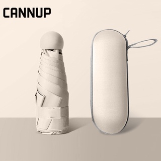 CANNUP  ร่มกันฝน ร่มกันแดด ร่มกันแดดและฝน กันยูวี พับได้ UV Umbrella คุณภาพดี พร้อมกล่องเก็บ พกพาสะดวก 0510002